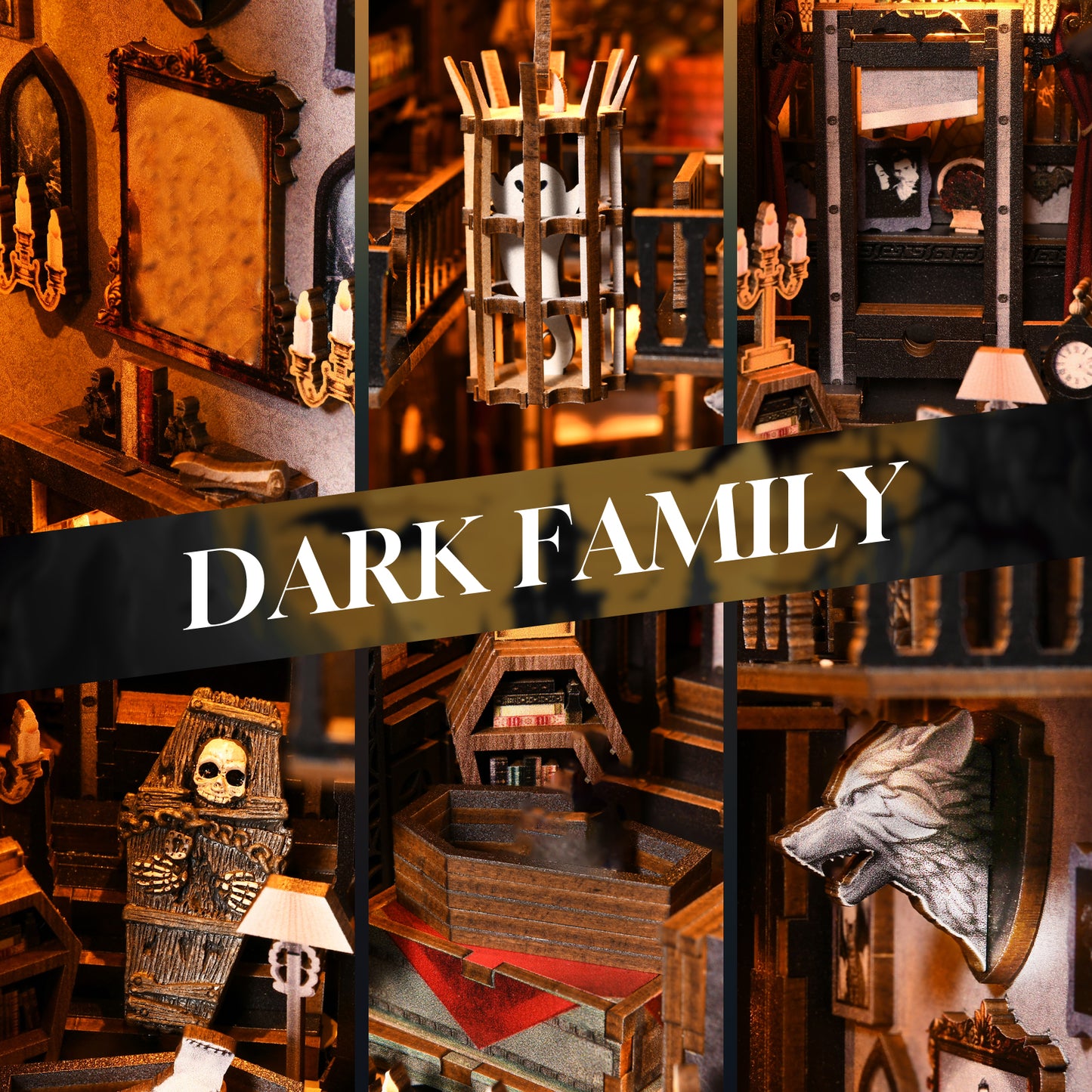 DIY Book Nook Kit, Miniature House Dollhouse Kit for Adult and Teens, Book Nook Kits for Adults, Booknook Bookend Alley Model Build with Dust Cover